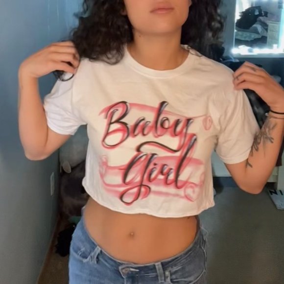 Fashion Nova Tops Old School Baby Girl Crop Top Poshmark
